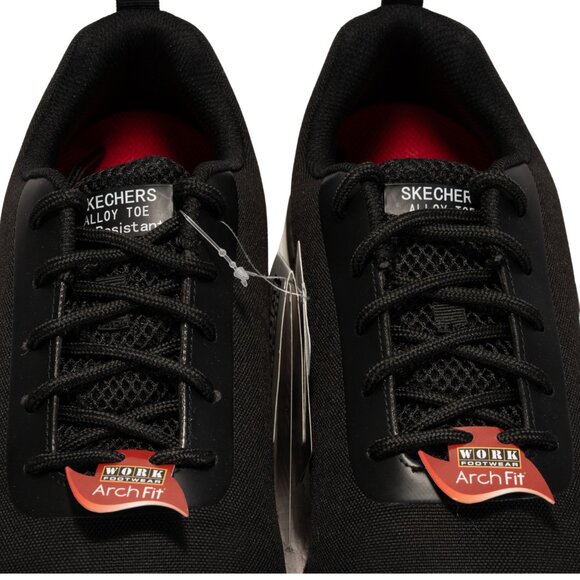 Skechers Work Arch Fit SRRingstap Mens Oxford Color Blackwhite Sizde 10.5 DM US - Picture 8 of 12